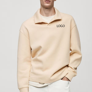 <b>Men</b> <b>Sweatshirt</b> With Full Sleeves With Elastic Cuffs Quarter <b>Zip</b> For Casual Wear Design / OEM Service For Wholesale Orders 2026 - Product Image 1