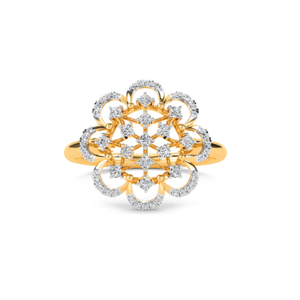 แหวนเพชรสำหรับผู้หญิงที่งดงามงดงามงดงามเปล่งประกายเหนือกาลเวลาสำหรับความหรูหราในชีวิตประจำวันของอินเดีย - Product Image 4