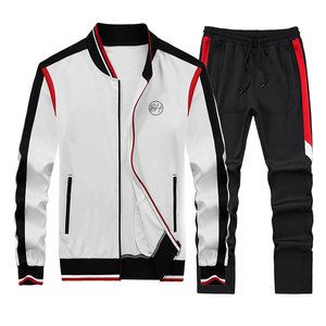 Meilleure vente Ensemble de survêtements d'hiver pour hommes personnalisé couleur unie nouveau design deux pièces grande taille respirant coton/polyester UV - Product Image 4