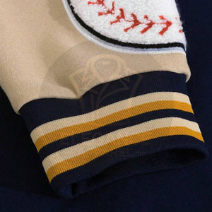 Vestes universitaires en toile décontractées pour hommes de grande taille du meilleur fournisseur, confortables pour l'extérieur, hiver, col montant épais, lettre imprimée sur le devant - Product Image 5