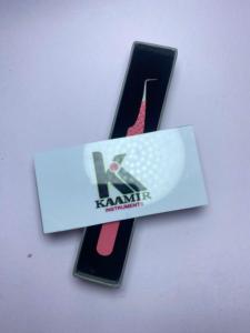 Pince à épiler d'extension de cils mince à 90 degrés de vente chaude avec boîte à des prix compétitifs Fabricant à notre usine - Product Image 3