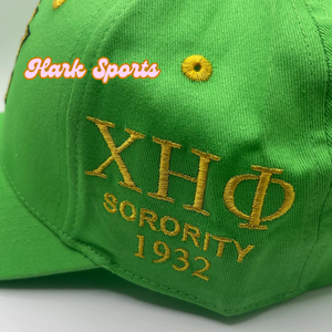 Venta al por mayor Sorority 1932 Chi Eta Phi Emblem Bordado Five Panel Cotton Twill Gorra de camionero de marca de alta calidad - Product Image 6