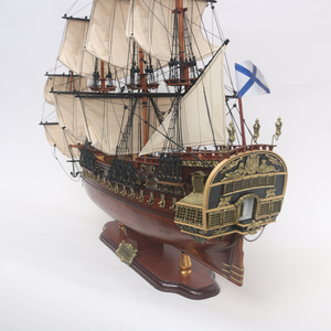 TALL SHIP <b>MODEL</b> POLTAVA - <b>WOODEN</b> HANDICRAFT SHIP <b>MODEL</b> WITH STAND - <b>MODEL</b> SHIPS for HOME DECORATION, GIFT, COLLECTION - Product Image 6