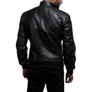 Chaqueta de cuero de moda Hombres Chaqueta ajustada hecha en Pakistán Moda mejor edición Chaquetas de cuero para hombres - Product Image 5