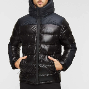 Veste matelassée pour homme à la mode, vente en gros 2026, veste à manches longues personnalisée avec un style vintage et un col à capuche - Product Image 1