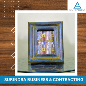 Cadre photo en bois dur de qualité supérieure SURINDRA 8x10 pouces, finition antique, pour cadeau et décoration, avec emballage personnalisé - Product Image 3