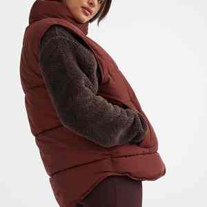 OEM Hot Selling High Quality Puffer Vest Plus Size Custom Logo Sleeveless Jacket <b>Waistcoats</b> Puffer Vest Men and Women - Product Image 4