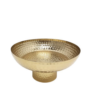 เครื่องครัวชามโลหะทรงกลมพร้อมชามผสมสลัดขนาดเล็กสีทองทุบสำหรับอาหารค่ำงานแฮนด์เมดขายส่ง - Product Image 5