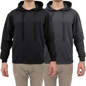 เสื้อฮู้ดผู้ชายโอเวอร์ไซส์ผ้าฟลีซหนาผ้าฝ้ายสำหรับฤดูหนาวพิมพ์โลโก้งาน OEM ตามสั่ง100% - Product Image 5