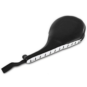 Double Punch Paddles Mitts Focus Target PU Hooks Straight 100% Leather <b>Red</b> Winning Brand Boxing Racket Paddles - Product Image 4