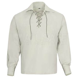 Top Trending Estilo escocés Algodón Ghillie Camisas para niños Alta calidad Colores personalizados Bajo MOQ Servicio OEM - Product Image 1