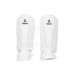 Real Cowhide Leather <b>Shin</b> Pad Adult Protective Instep Foot <b>Guards</b> MMA <b>Muay</b> <b>Thai</b> Boxing-Real Cowhide Leather <b>Shin</b> <b>Guard</b> - Product Image 4