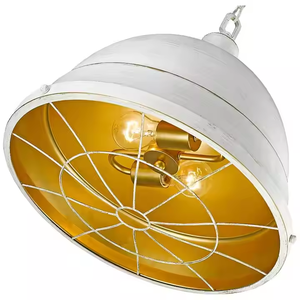 Azora Industries Pendentif en fer enduit de poudre blanche de meilleure qualité Design moderne pour la maison Hôtels Restaurants Objets décoratifs - Product Image 2