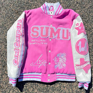 เสื้อแจ็กเก็ตน้ำหนักเบาสำหรับผู้ชายเสื้อคลุมทีมเบสบอลตัวอักษรทีมตัวแทนออกแบบได้ตามต้องการ - Product Image 1