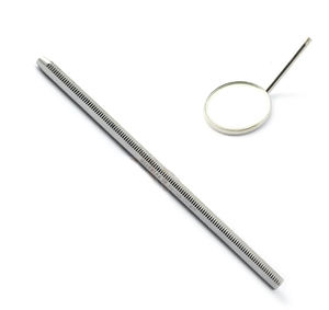 Miroir buccal dentaire professionnel Lore Enterprises LE-DM-017, poignée ergonomique, construction en acier réutilisable pour l'inspection périodontale - Product Image 4