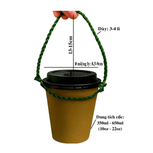 Porte-gobelet en rotin 12Oz 16Oz 22Oz: Porte-gobelet en bambou jetable écologique en stock pour l'exportation - Product Image 2