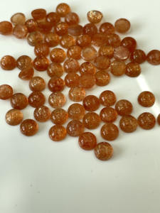 หินซันสโตนธรรมชาติทรงกลม Cabochon 6มม. AAA - Product Image 5