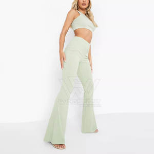 กางเกงขาบานสำหรับผู้หญิงกางเกงสไตล์สตรีทแวร์ระบายอากาศได้ดีน้ำหนักเบาดีไซน์โดดเด่น - Product Image 3