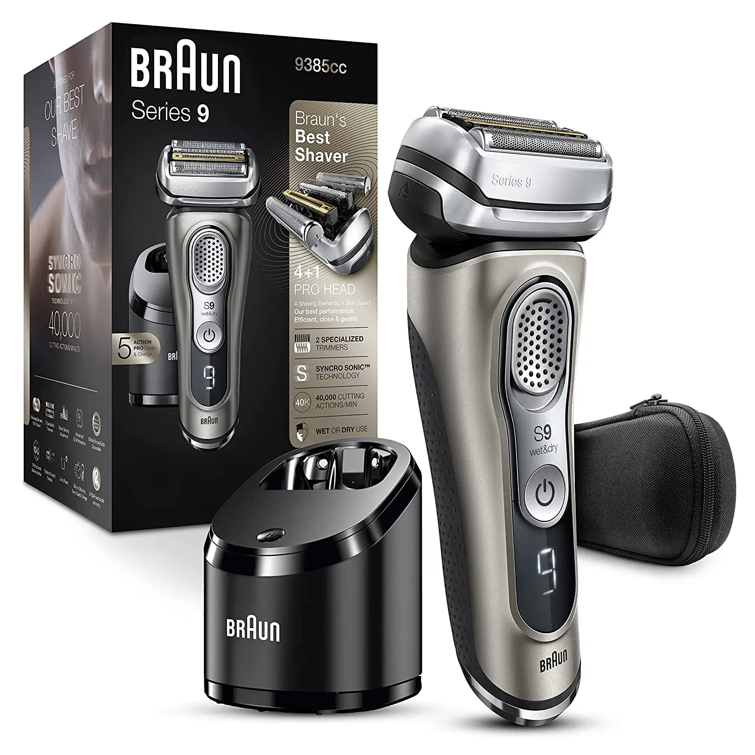 Braun Serie 9 Elektrisch Scheerapparaat Natte En Droge Precisie Trimmer Herladen