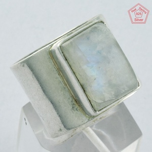 Square Rainbow Moonstone <b>Ring</b> Men Wear Latest Design Jewelry 925 Sterling Silver <b>Ring</b> Products Fine Quality - Product Image 3