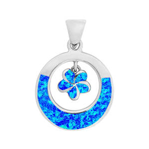 Collier en argent sterling avec opale bleue naturelle, effet changeant de couleur, cadeau de célébration d'anniversaire parfait pour femmes filles - Product Image 3