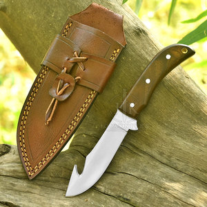 Couteau à désosser artisanal en acier inoxydable avec manche en bois de rose et étui en cuir, lame fixe, service OEM disponible - Product Image 2