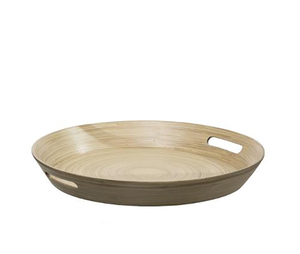 Grossiste Plateau de service en bambou filé durable de haute qualité écologique avec poignée pour assiette de fruits et décoration intérieure - Product Image 6
