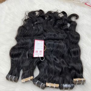 Extensions de cheveux humains Remy vietnamiens Double Drawn European Kinky Wave Curl DHL FedEx Livraison Toutes les couleurs disponibles Bundled - Product Image 1