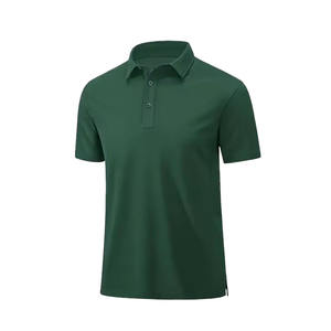 Novedad de verano personalizada, camiseta de moda de negocios transpirable para hombre, Polo de manga corta de seda helada, ropa de hombre con estampado de botones - Product Image 3