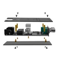 ZK-502T 50Wx2 réglage des basses élevées Module de carte d'amplificateur Audio avant stéréo à double canal Subwoofer composants électroniques