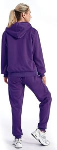 Ensemble de survêtement en molleton 2 pièces pour femmes confortables personnalisées avec pull à capuche et poches pour la détente et les vêtements décontractés | Exportateur - Product Image 5