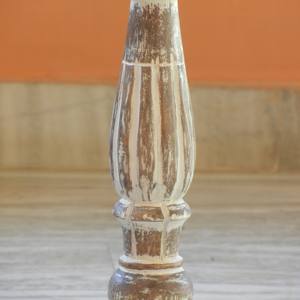 Bougeoir fait main en détresse en bois décor à la maison décor rustique de Noël et de Pâques - Product Image 3