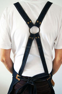 Tablier à bavette en cuir avec logo personnalisé en gros pour barmans Baristas Accessoires de cuisine fantaisie faits à la main Décor de café vintage - Product Image 6