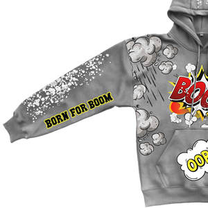 Sudaderas con capucha serigrafiadas de alta calidad logotipo personalizado 100% algodón polar de gran tamaño y hombro caído Sudadera con capucha para Unisex por Sportex Wears - Product Image 4