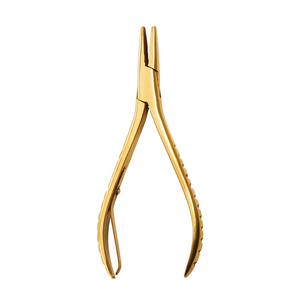 Herramientas de extensión de cabello Alicates de tipo plano Abrazadera para extensiones de cabello Alicates de extensión de cabello de color dorado Singe Spring - Product Image 5
