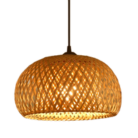 Lanterne en rotin et bambou tressé faite à la main, design rétro simple et créatif, lustre suspendu tissé pour la maison, panier de rangement TUYET