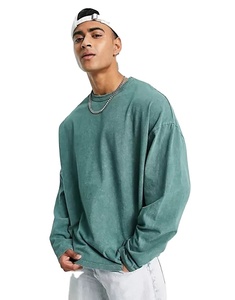 Breathable Customized Hip Hop Heavyweight 100% Cotton Quick Dry Oversized Acid Washed t <b>Shirts</b> - Product Image 1
