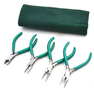 Best Durable Stainless Steel Flat <b>Nose</b> Jewelry Pliers Kit | Optical Making <b>Silver</b> Gold Wire Drawing Tool Customized Color - Product Image 1