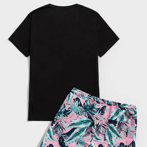 Vêtements de rue personnalisé sublimé Twin Set graphique T-shirt et court hommes surdimensionnés t-shirts hommes Shorts ensemble - Product Image 2