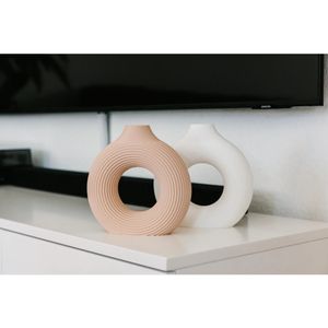 Sculptural Ambiglobe LED <b>Vase</b> Geometric Faceted 3D Printed Design 2700K Warm White Light Electric Powered for Hotel Modern - Product Image 2