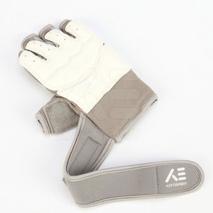 KATBROS INDUSTRY MMA Gloves Non-Slip Half Finger Microfiber Leather <b>Hook</b>-and-Loop Wrist Gym Sparring Unisex - Product Image 5