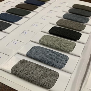 Nhất Bán Đồng Bằng Nhuộm Heavyweight Slub Phong Cách Polyester Câu Lạc Bộ Len Suiting Vải Cho Hàng May Mặc Từ Ấn Độ Xuất Khẩu - Product Image 3