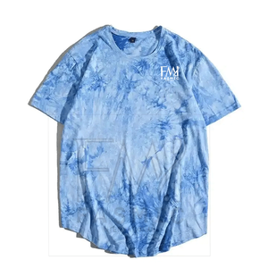 High Street Men's Acid Wash Camisetas Patrón sólido personalizado 100% algodón Manga corta Tallas disponibles - Product Image 1