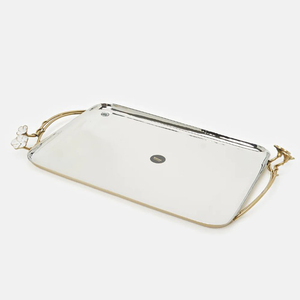 Plateau de service en aluminium au look classique pour une décoration sur le thème vintage, créatif avec une touche artisanale et un matériau résistant à la rouille - Product Image 6