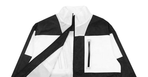 Veste d'hiver en toile pour homme sur mesure en gros, de haute qualité, imperméable, respirante, streetwear, col montant, logo sur le devant - Product Image 6