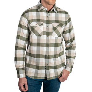 Camisa de Franela Transpirable para Hombre, Totalmente Personalizable, Nueva Moda, Camisa de Franela de Primera Calidad en Oferta a Precio Económico - Product Image 1