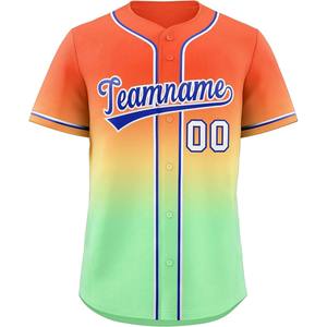 Maillot de baseball personnalisé sublimation graphique chemise en maille boutonnée brodée nom numéro uniforme de softball coupe pour jeunes - Product Image 2