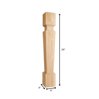 Pieds de table élégants en bois massif sculpté, design esthétique, pour table à manger, bureau, console, meubles de salon extérieur