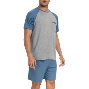 Conjunto deportivo de 2 piezas para hombre, pantalones cortos y camiseta de alta calidad, transpirables, de algodón tejido, para gimnasio, entrenamiento y atletismo. - Product Image 2