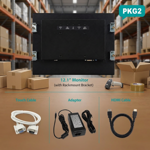 Moniteur tactile USB sur rack le plus vendu, moniteur tactile coréen sur rack avec supports de montage sur rack - Product Image 1